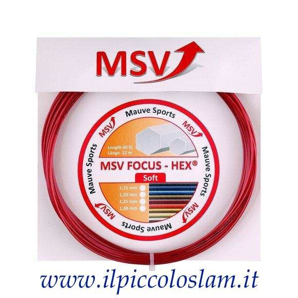 MSV Focus Hex Soft 1,25 mm ROSSA ( Matassina da 12 m ) - MSV