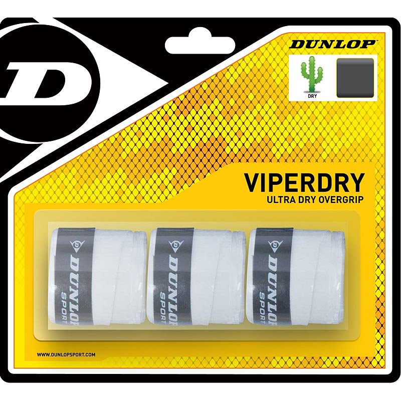 Overgrip Viper Dry Bianco Blister da 3 - Dunlop