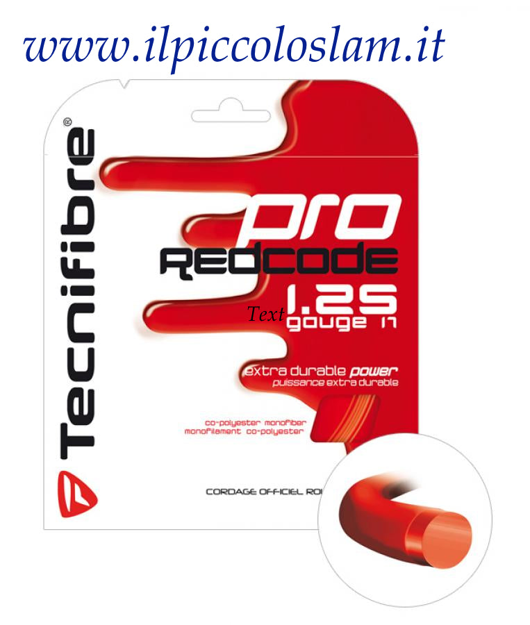 Pro Red Code 1,25 mm ( incordatura ) - Tecnifibre