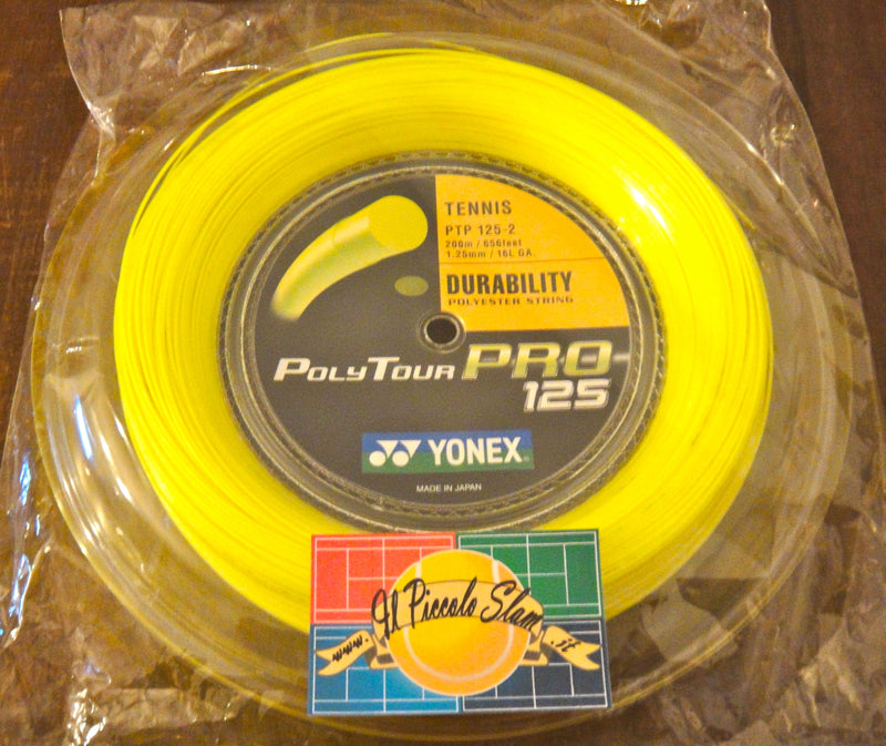 Yonex Poly Tour Pro 1,25mm Giallo Fluo ( 200 m )
